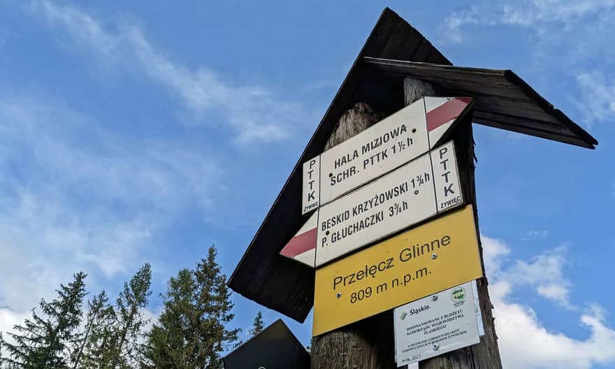 Granicznym szlakiem na Pilsko. Przełęcz Glinne