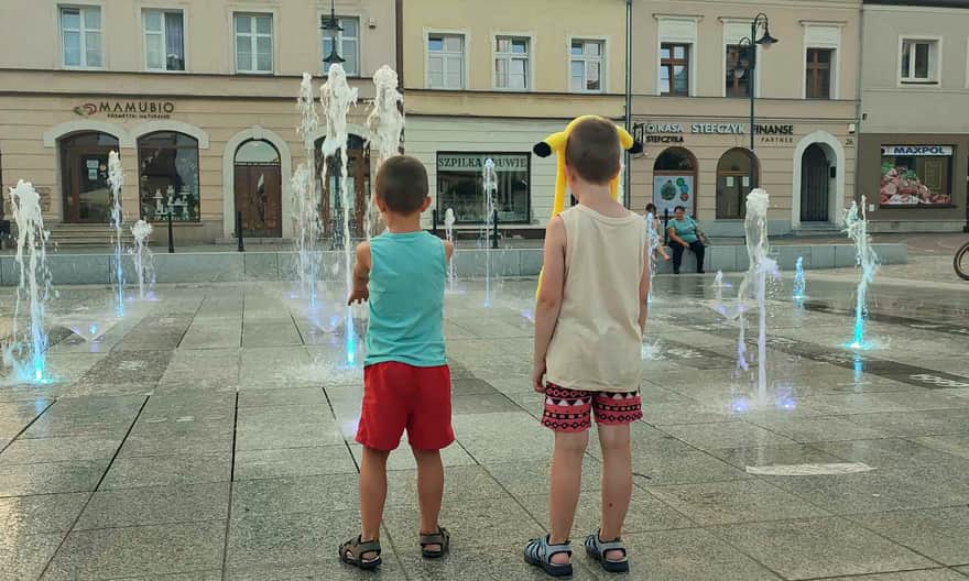 Fontanna na Rynku w Żorach. Fot. JM