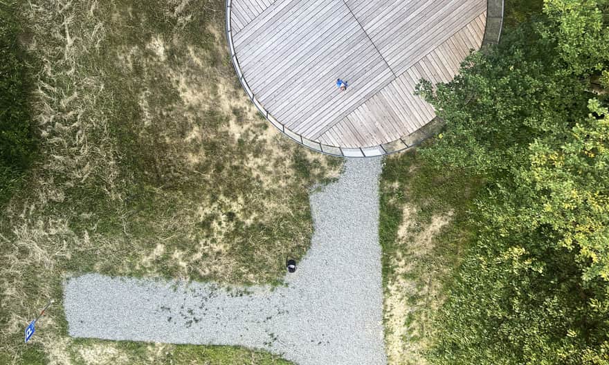 Wiatrówki Tower in Moszczenica near Gorlice - lower terrace. Photo by Eliza Wszołek