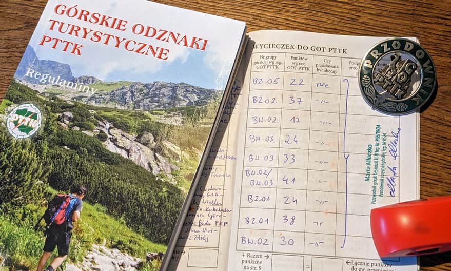 Weryfikacja wpisów w książeczce GOT