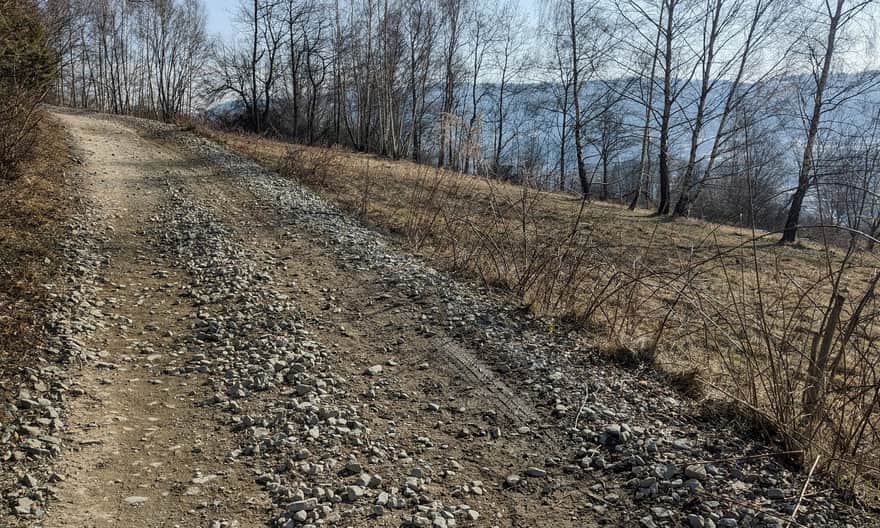 Niebieski i czerwony szlak - dojście na szczyt Babicy Zachodniej