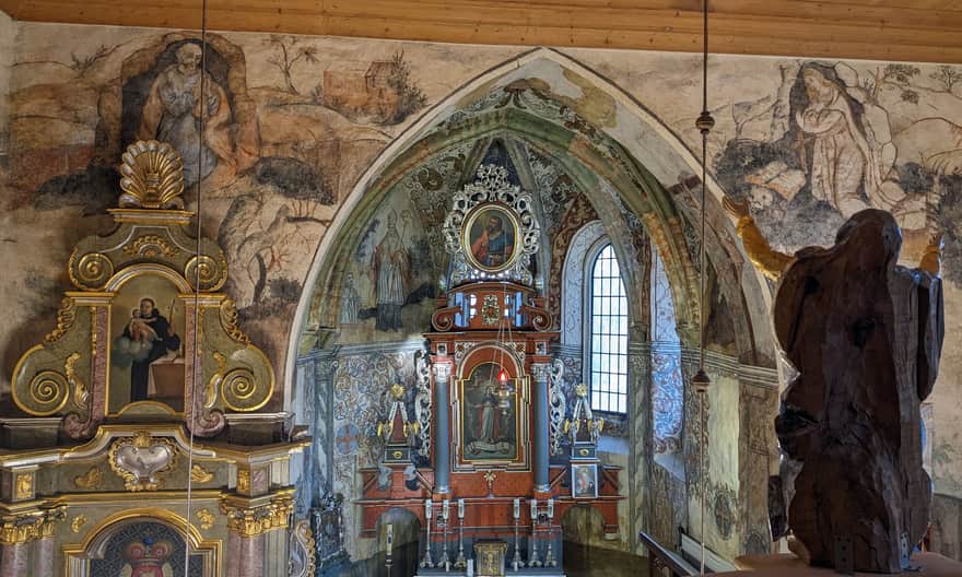 Church of St. Bartholomew the Apostle in Zbyszyce - interior of the church