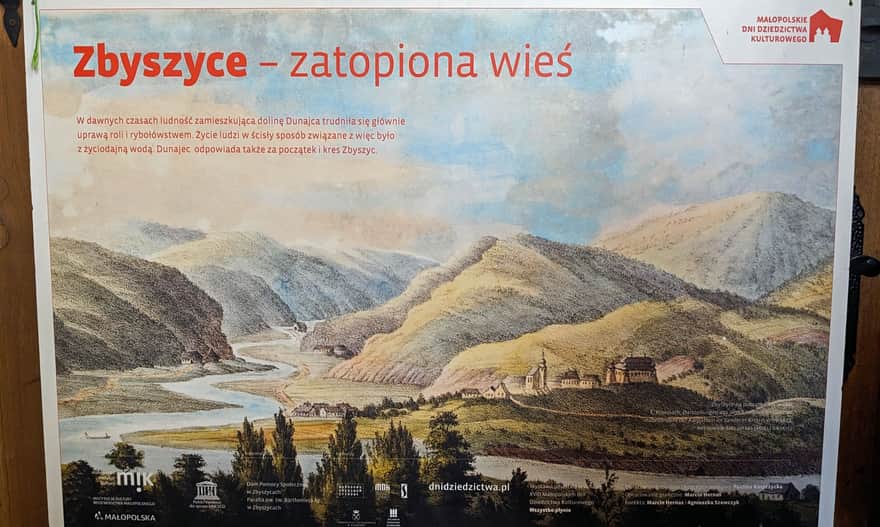 Zbyszyce - the old village by the Dunajec River