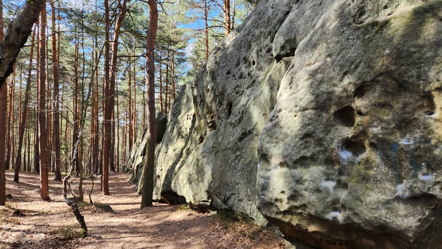 Skalny mur