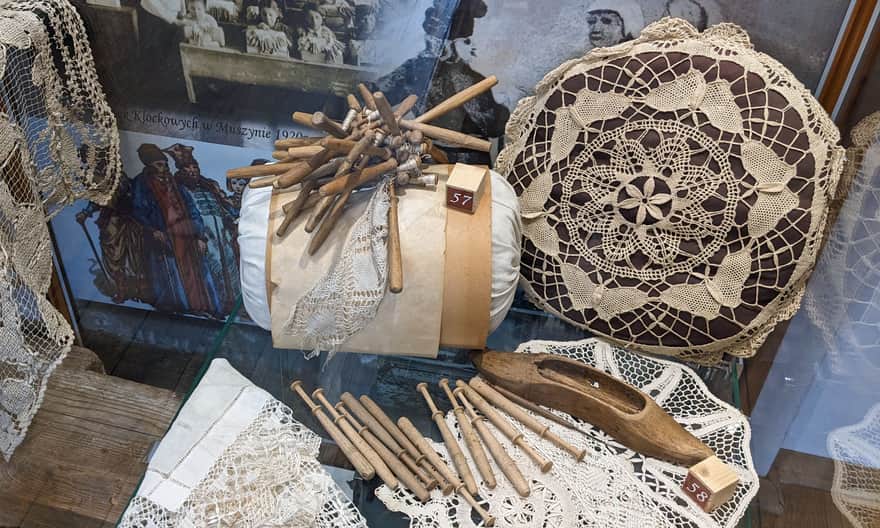 Muzeum Regionalne Państwa Muszyńskiego w Muszynie - tradycyjne koronki klockowe