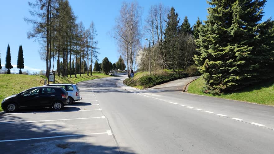 Parking near the church