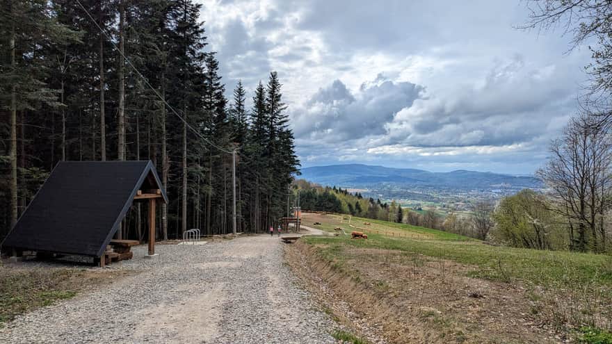 Path to the lookout tower on Łysula