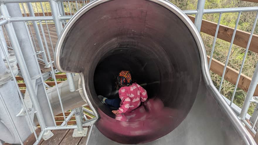 Slide from the tower on Łysula