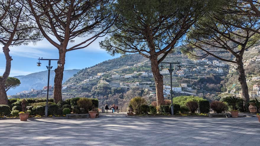 Widok z rynku w Ravello