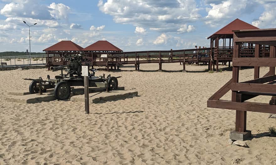 Róża Wiatrów - drewniane pomosty na Pustyni Błędowskiej
