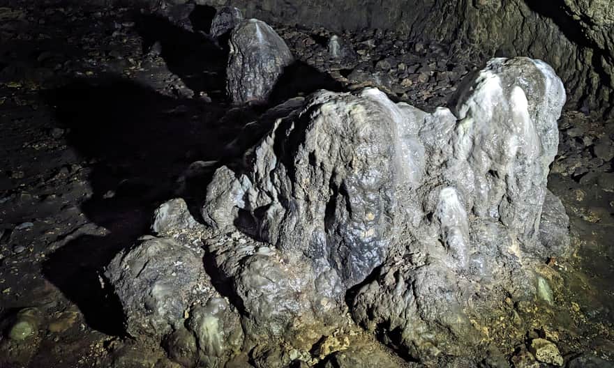 Ciemna Cave in Ojcow National Park - cave formations
