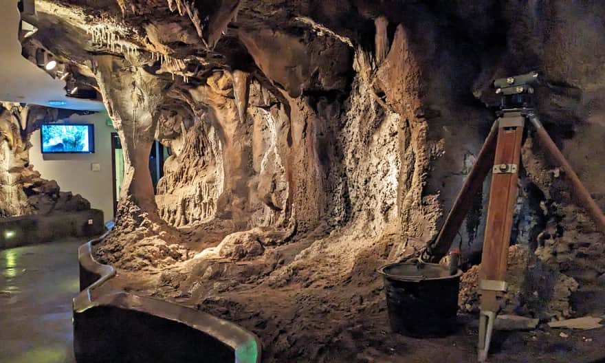 Nature exhibition of Ojcow National Park - cave dripstone formation