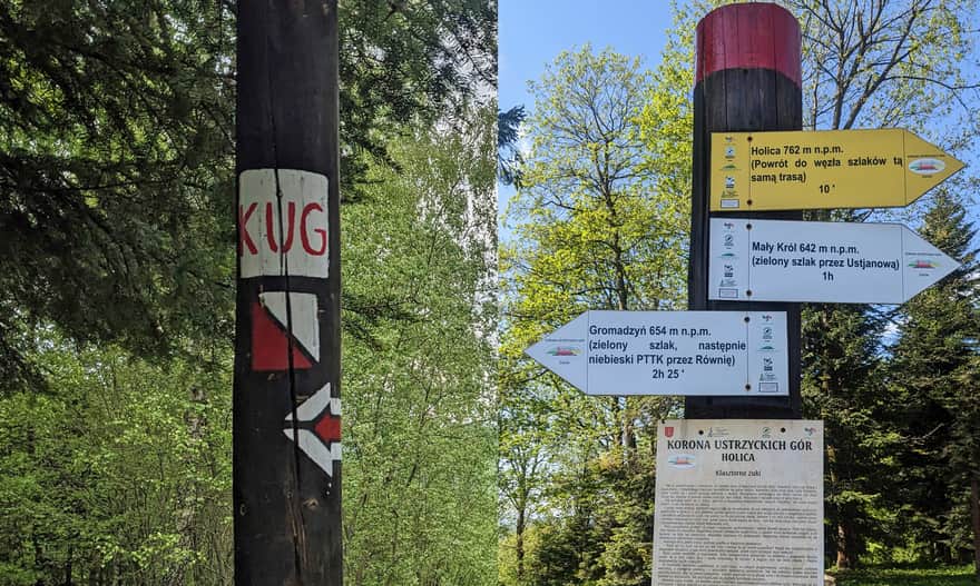 KUG - Crown of the Ustrzyki Mountains and Information Board on Holica