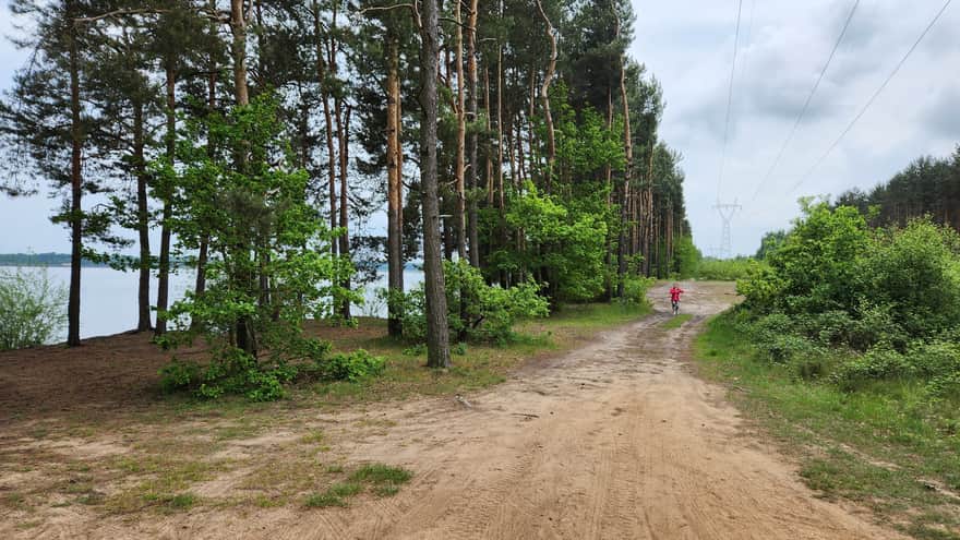 Green trail around Poraj Reservoir