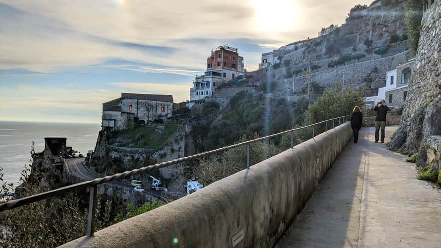 Walking from Amalfi to Atrani