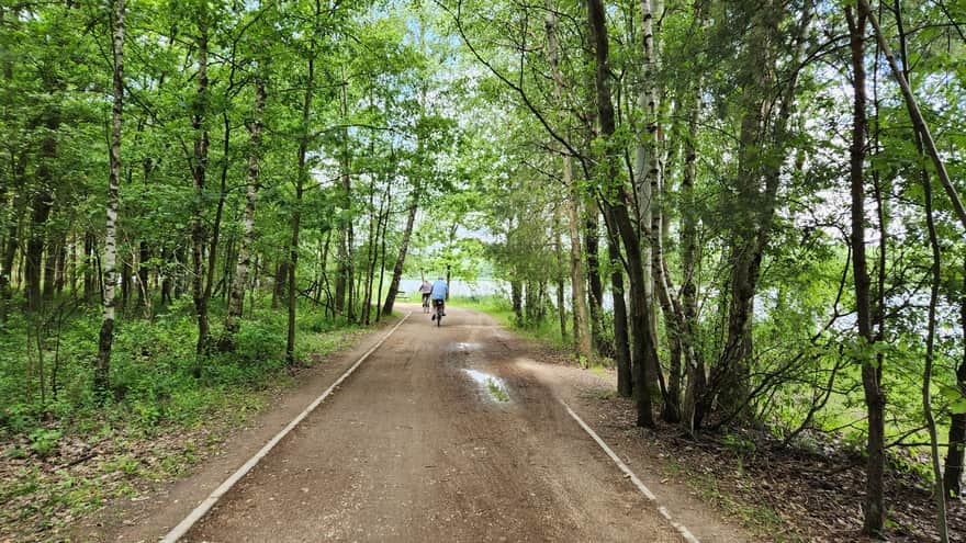 Trasa rowerowa i spacerowa wokół jeziora Paprocany w Tychach