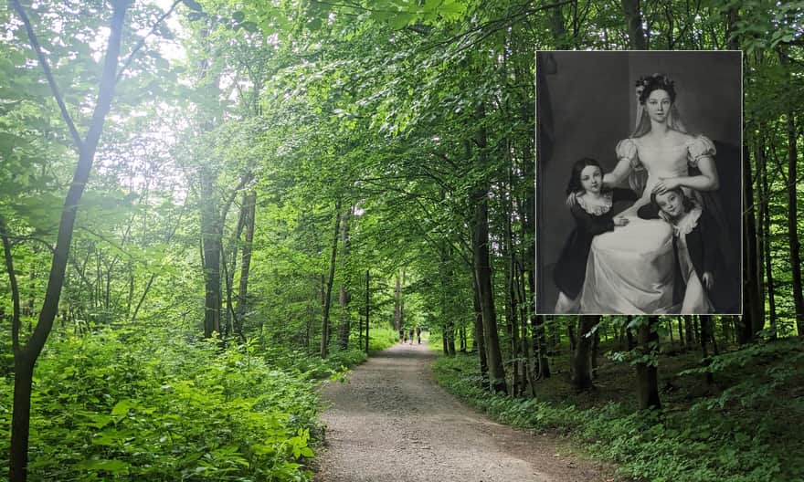 Dolina Wapienicy. Portret księżnej Luizy Sułkowskiej z synami Ludwikiem i Maksymilianem