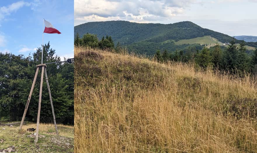 Mała Czantorai, 866 m n.p.m. - szczyt i widok na "starszą siostrę" - Wielką Czantorię