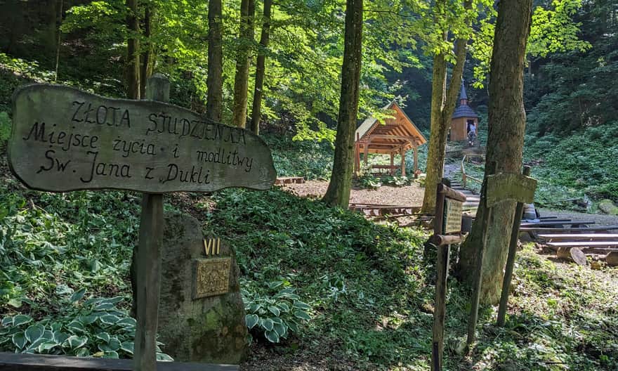 Złota Studzienka - pierwsza pustelnia św. Jana z Dukli pod Cergową
