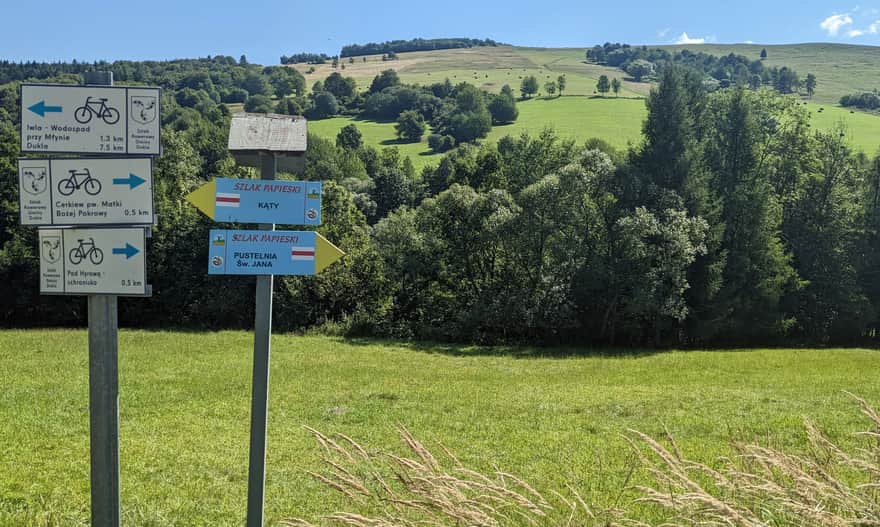 Czerwony szlak z Chyrowej do Pustelni św. Jana w Trzcianie