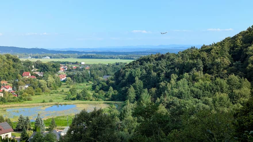 Punkt widokowy na skale Krzywy Sąd w Dolinie Aleksandrowickiej