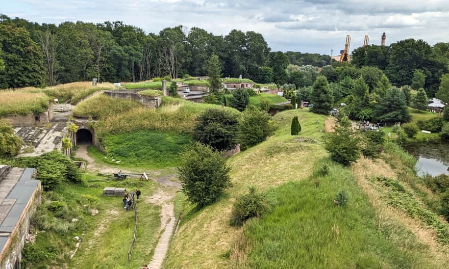 Fort Zachodni w Świnoujściu. Widok w wieży na fort