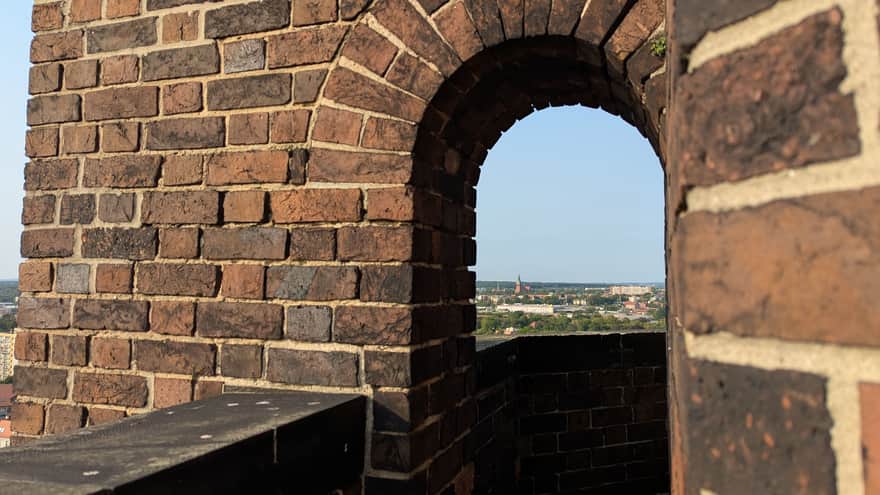 Widok z wieży Kościoła Wszystkich Świętych w Gliwicach