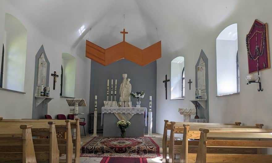 Kplica Matki Boskiej od Zagubionych - odrestaurowane wnętrze