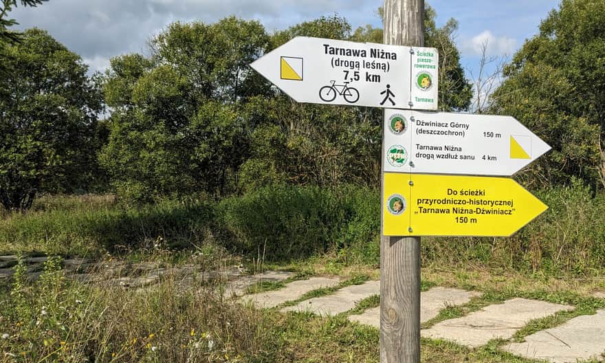 Żółta ścieżka Dźwiniacz Górny - Tarnawa Niżna