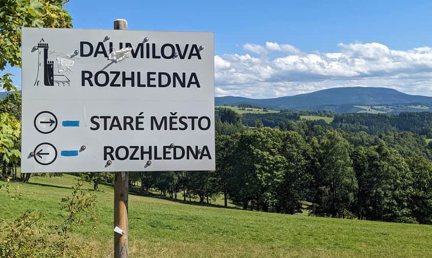 Jak dojść do wieży widokowej Dalimilova rozhledna?