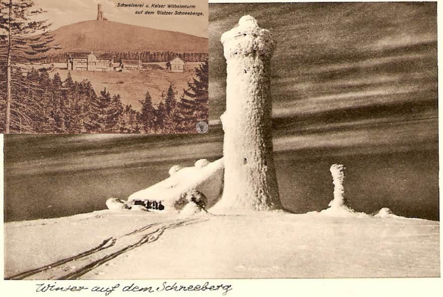 Wieża na Śnieżniku z 1899 r. - archiwalne zdjęcia