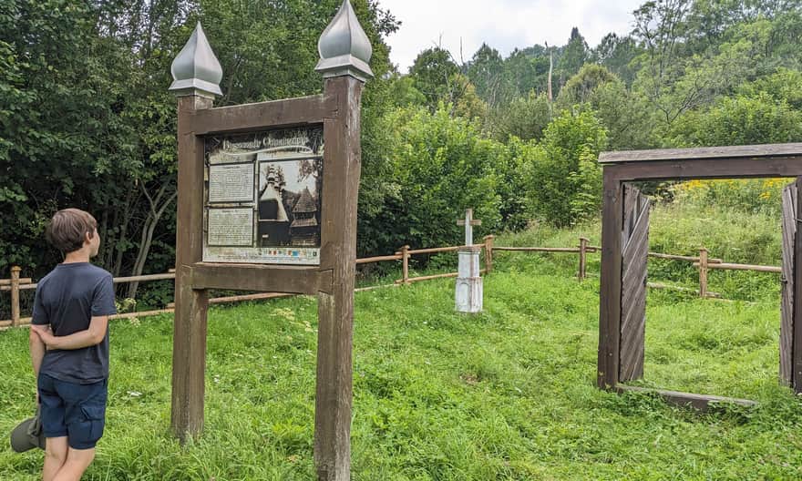 Ścieżka "Bieszczady Odnalezione" - cerkwisko na terenie byłej wsi Łuh