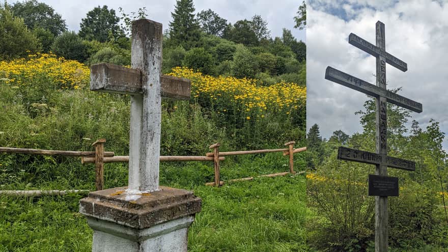 Ścieżka "Bieszczady Odnalezione" - teren cerkwiska w Łuhu