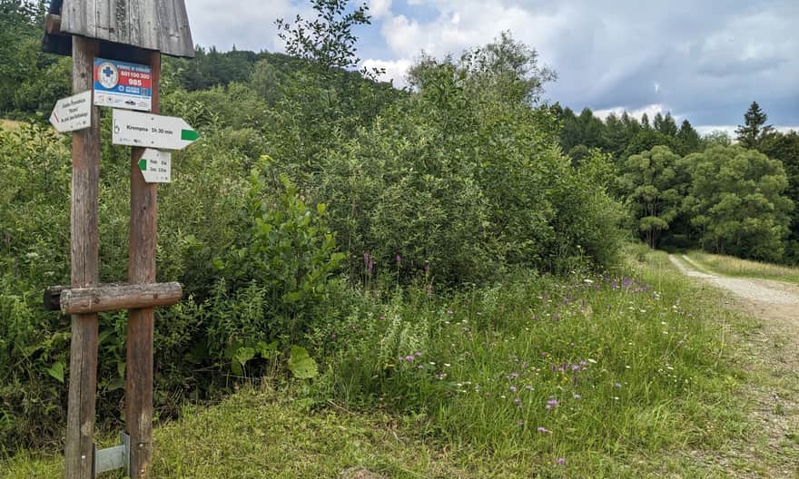 Ścieżka przyrodnicza Kiczera - oznakowanie ścieżki