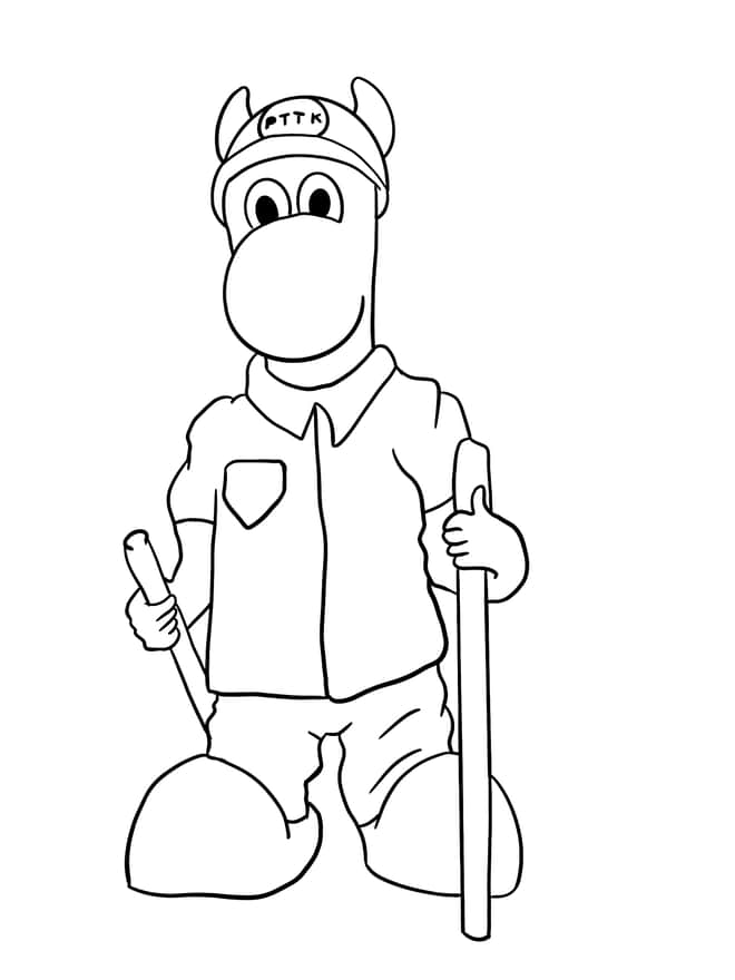 Bebok Rajzuś PTTK Katowice - kolorowanka dla dzieci