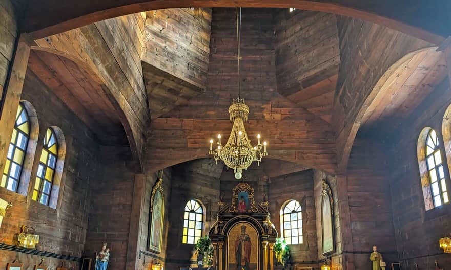 Cerkiew św. Mikołaja w Chmielu nad Sanem - wnętrze świątyni