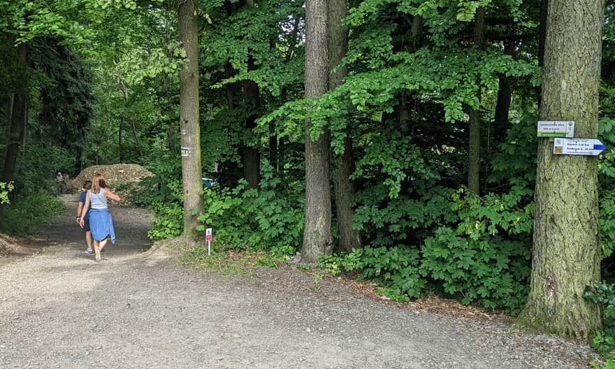 Niebieski szlak na Lanckorońskiej Górze