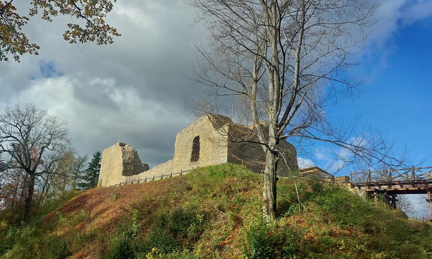 Ruiny zamku w Lanckoronie. Fot. Michał Raś