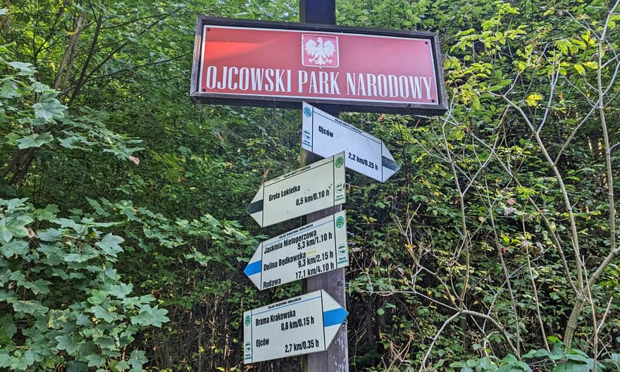 Czarny szlak z Ojcowa do Groty Łokietka