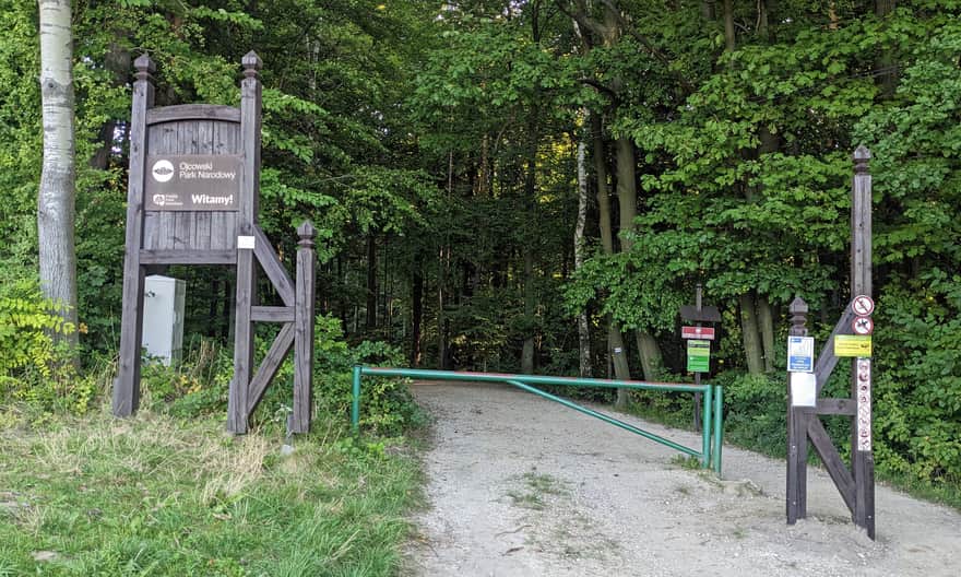 Dojście do Groty Łokietka z Czajowic