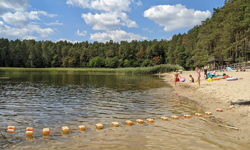 Stawy Echo w Zwierzyńcu - plaża i kąpielisko
