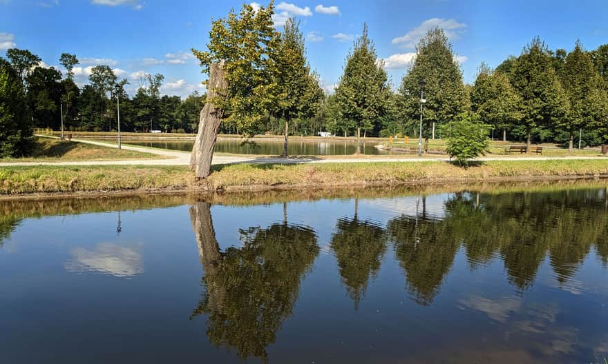 Park Zwierzyńczyk. Tu już naturalne krajobrazy, ale też "jak malowane"