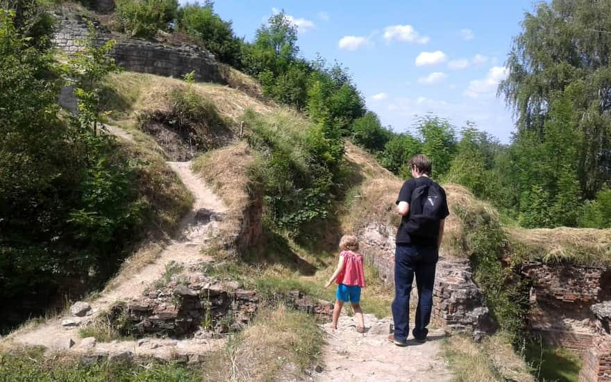 ruiny zamku na Górze św. Marcina