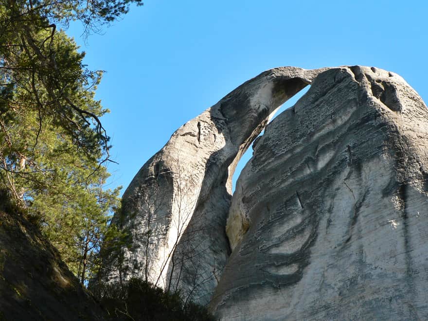Adrspach Rocks. Rock formation - Džbán (Pitcher)